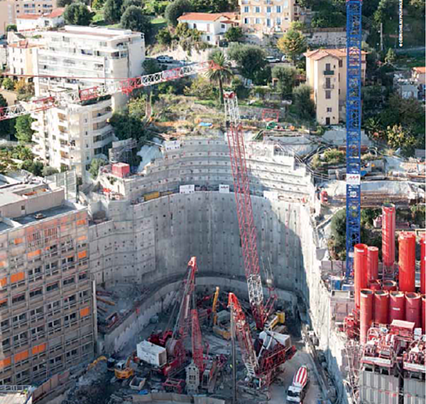 Construction site of Odeon Tower