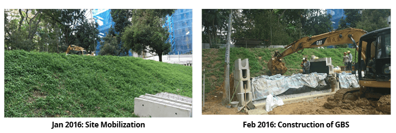 Construction-of-GeoBarrier-System-for-Residual-Soil-Slope-at-Orchard-Boulevard.