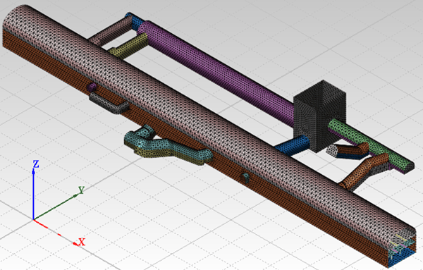 Mesh of subway station