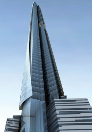 rendering of pentominium tower
